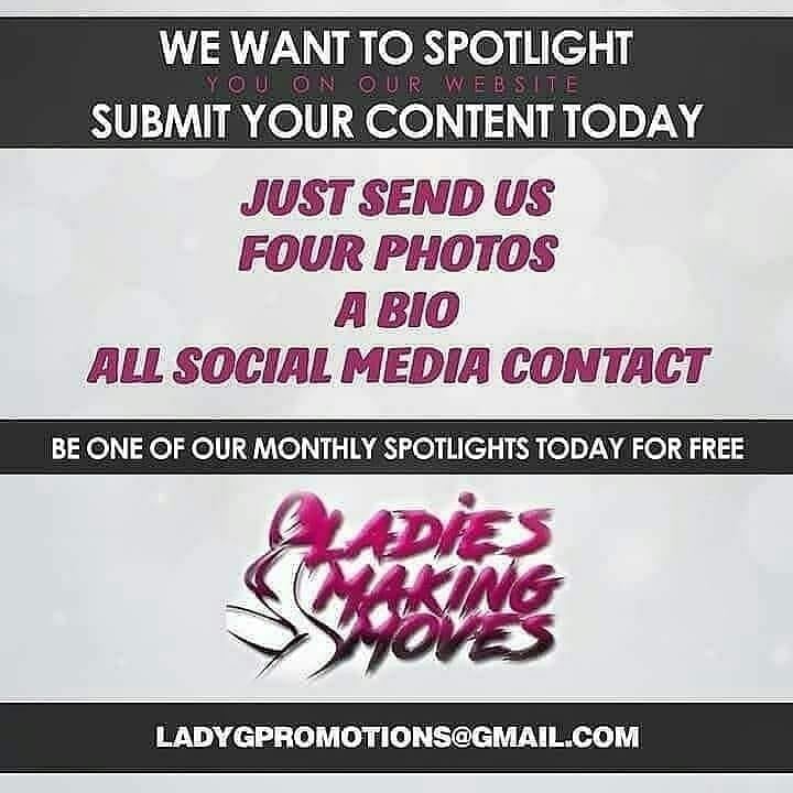 LadiesMM's tweet photo. its all free no charge let us know if you know a woman in business that we can help via our website just have her send a bio all social media links and 4 photos to ladygpromotions@gmail.com to be added to our spotlight of the month on https://t.co/JYrbCVmC9y https://t.co/GUUaXl5MTt