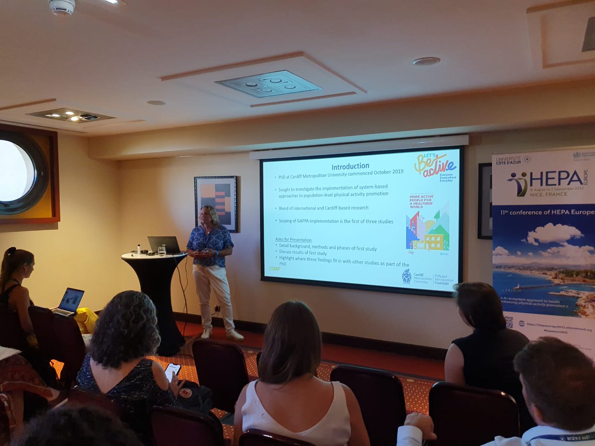 CAWR_CMU's tweet photo. Here is our Director @ProfDiCrone presenting @JHWalklett PhD research on international implementation of @WHO @WHO_Europe #GAPPA @hepaeurope #NICE2022 .... https://t.co/3sO0kSnSGx