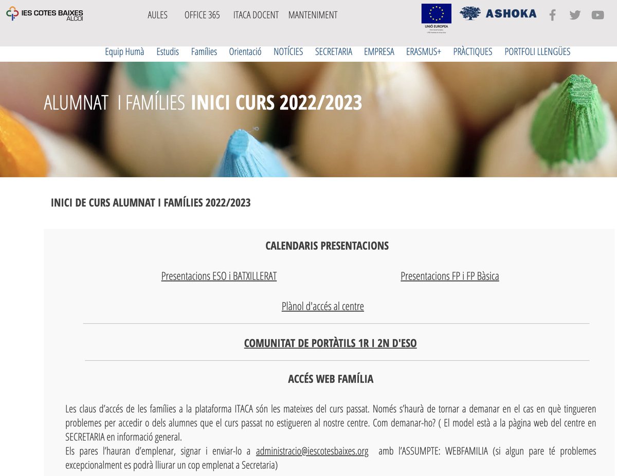 IES Cotes Baixes tweet media