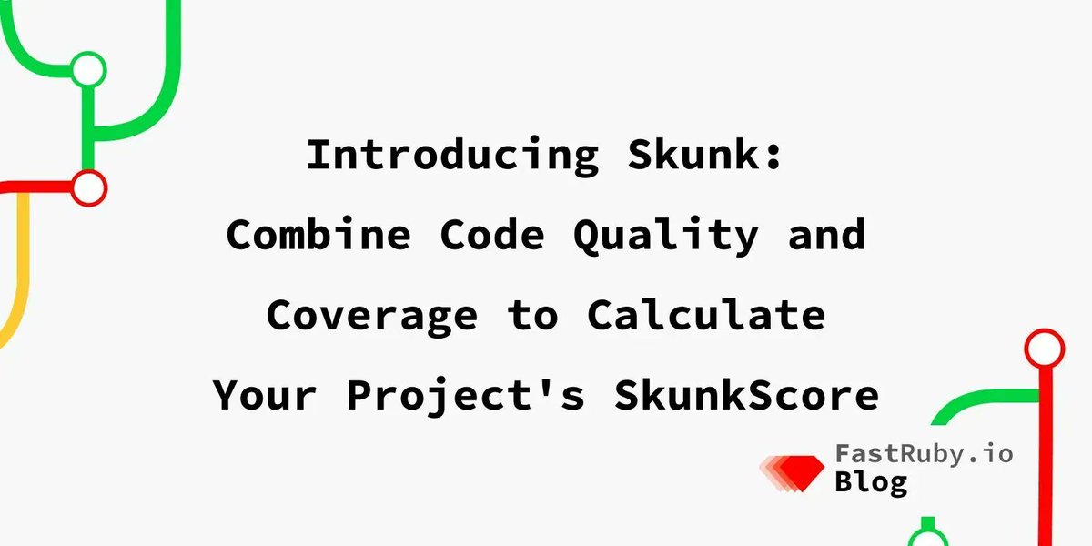 According to Skunk's formula, files with the higher "costs" are (1) constantly changing, (2) are very complex, (3) lack proper tests (code coverage). 

go.fastruby.io/156 

#OSS #OpenSource #Ruby