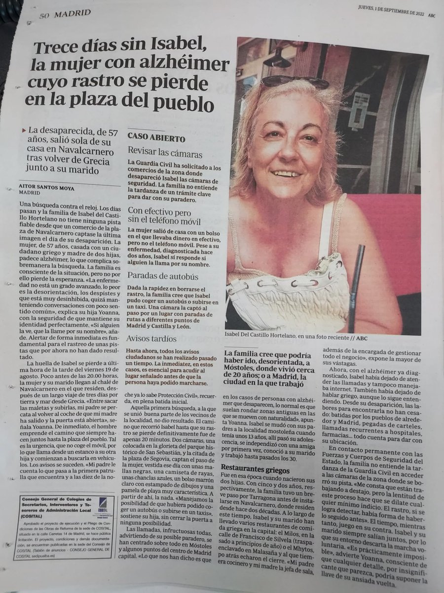 patricia engracia charalambidis del castillo (@patrichdc) on Twitter photo 13 dias sin saber nada de #isabeldelcastillo buscandola sin parar y sin pistas AYUDA!! #buscamosaIsabel <a href="/informativost5/">Informativos Telecinco</a> <a href="/CMM_es/">Castilla-La Mancha Media</a> <a href="/InformativosTM/">Telenoticias Telemadrid</a> <a href="/cuatroaldia/">Cuatro al día</a> <a href="/sextaNoticias/">laSexta Noticias</a> <a href="/moniketaperez/">Mónica Pérez</a> <a href="/MonicaCarrillo/">Mónica Carrillo</a> <a href="/abc_es/">ABC.es</a> <a href="/todoesmentiratv/">Todo Es Mentira</a> <a href="/ristomejide/">Risto Mejide</a> <a href="/IbaiLlanos/">Ibai</a> <a href="/EspejoPublico/">Espejo Público</a> <a href="/IdiazAyuso/">Isabel Díaz Ayuso</a> 13 dias sin saber nada de #isabeldelcastillo buscandola sin parar y sin pistas AYUDA!! #buscamosaIsabel <a href="/informativost5/">Informativos Telecinco</a> <a href="/CMM_es/">Castilla-La Mancha Media</a> <a href="/InformativosTM/">Telenoticias Telemadrid</a> <a href="/cuatroaldia/">Cuatro al día</a> <a href="/sextaNoticias/">laSexta Noticias</a> <a href="/moniketaperez/">Mónica Pérez</a> <a href="/MonicaCarrillo/">Mónica Carrillo</a> <a href="/abc_es/">ABC.es</a> <a href="/todoesmentiratv/">Todo Es Mentira</a> <a href="/ristomejide/">Risto Mejide</a> <a href="/IbaiLlanos/">Ibai</a> <a href="/EspejoPublico/">Espejo Público</a> <a href="/IdiazAyuso/">Isabel Díaz Ayuso</a>