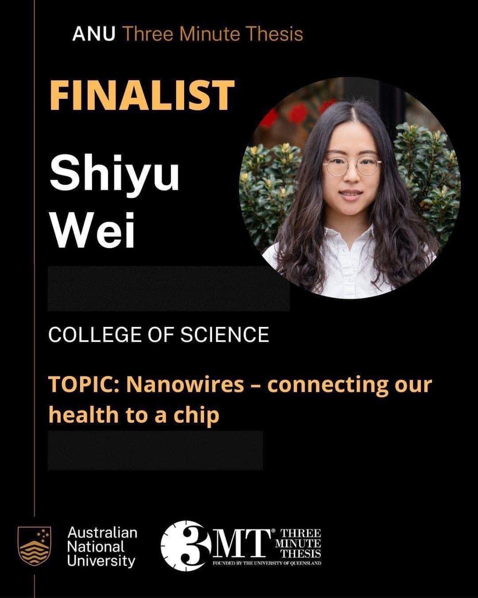 LanFu_FuLan's tweet photo. Congratulations to our PhD student  @ShiyuWeiANU for a great presentation at #ANU3MT final! Well done and you did us proud! https://t.co/yvJONZeVPs