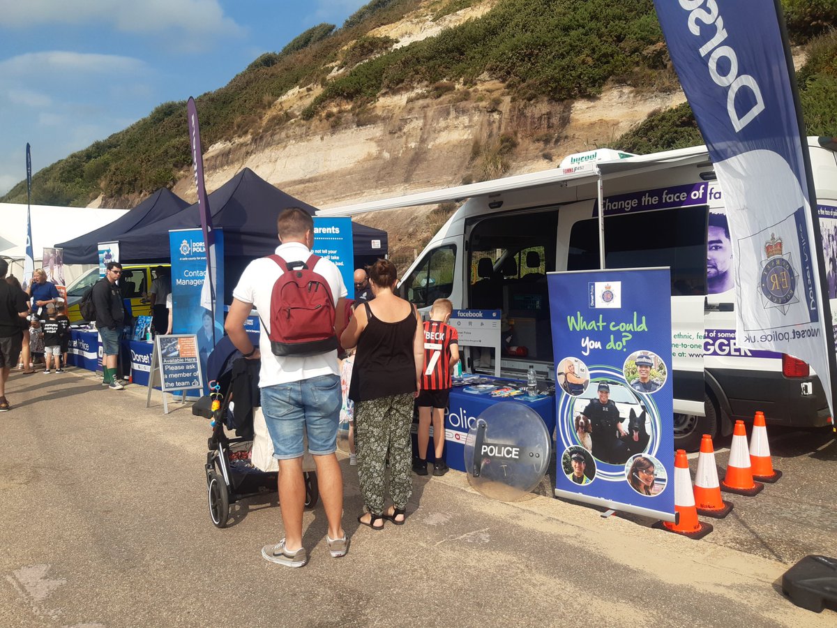 DorsetVOL's tweet photo. Sunshine and smiles @BmthAirFest.
Come and say hello to the team  we are promoting volunteer vacancies and a whole lot more.
@PolicePosAction https://t.co/EMbvobkwH2