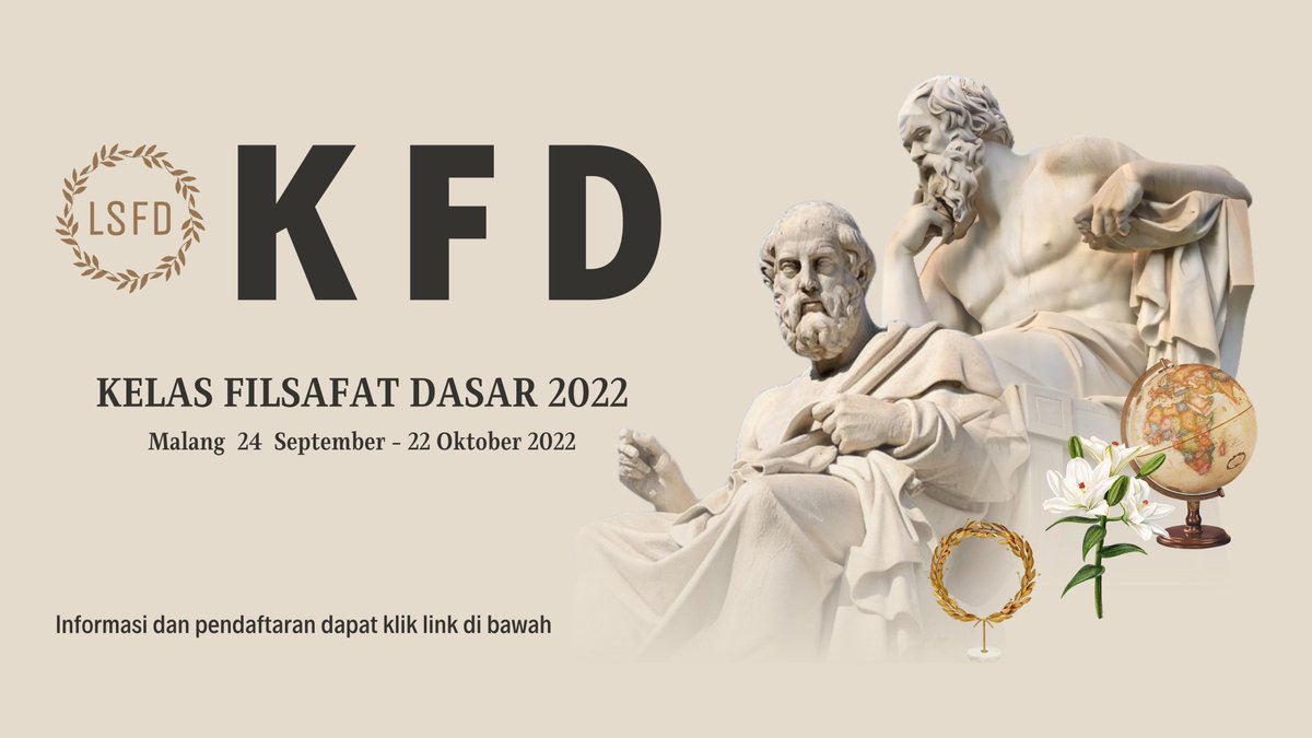 lsfdiscourse's tweet photo. Pendaftaran Kelas Filsafat Discourse 2022 telah dibuka. Bagi kawan-kawan yang berminat dapat mengakses informasi dan pendaftaran pada link berikut ini:
https://t.co/9G5dwOxnUa
#kelasfilsafatdasar #lsfdiscourse #malang #kelasfilsafat #filsafat #philosophy #philosophyclass https://t.co/Mgbuq0NZZK