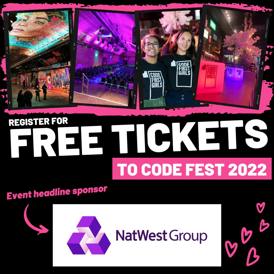 We’re proud to partner with @CodeFirstGirls to sponsor #CodeFest2022 - a key event to help promote diversity in technology: ✨ 15-16 September 📆 ✨ In London 🏟️ ✨ Engage with companies & tech leaders🤝 ✨ In person & live-streamed 🎥 Here’s more: codefirstgirls.com/code-fest-comm…
