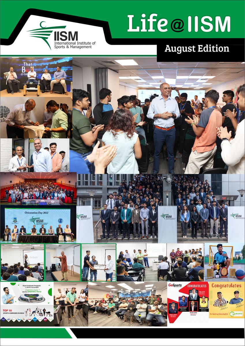 info_iism's tweet photo. August has been a noteworthy month, since we welcomed our 2022 Cohort Bachelor of Sports Management, Master of Sports Management & Post-Graduate Program of Sports Management students to our campus.
#collegelife #collegestudents #LifeAtIISM https://t.co/BxEtStq82X