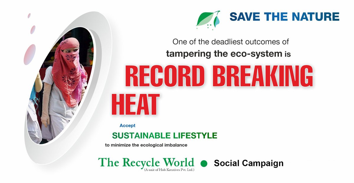 therecycleworld's tweet photo. Who doesn't enjoy breaking records? But there is one common record-breaking statistic about which we are not proud: the Record-Breaking Heat.

More Info: https://t.co/nhCHRoROl8

#beattheheat #therecycleworld #TimeToAct #savethenature #sustainablelifestyle #whoistobeblamed https://t.co/l1RXKaynuP