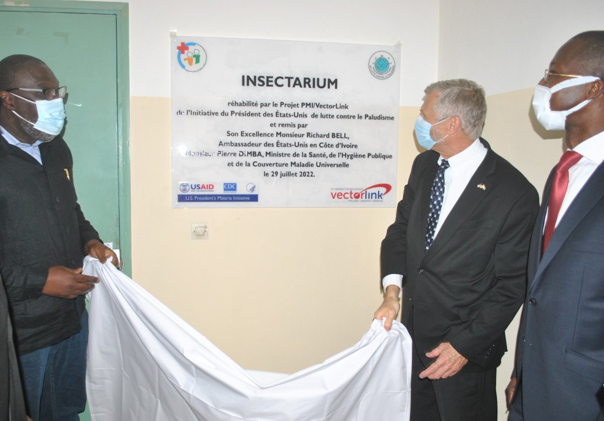 PMI_Evolve's tweet photo. The opening of a new #insectary at the Institut National de Santé Publique et d'Hygiène is helping to ensure that #CotedIvoire is well equipped to study mosquito behaviors, respond to #malaria outbreaks & move forward in the fight to #EndMalaria. @PMIgov
https://t.co/QWbNlCk39O https://t.co/HdX8TbCOkA