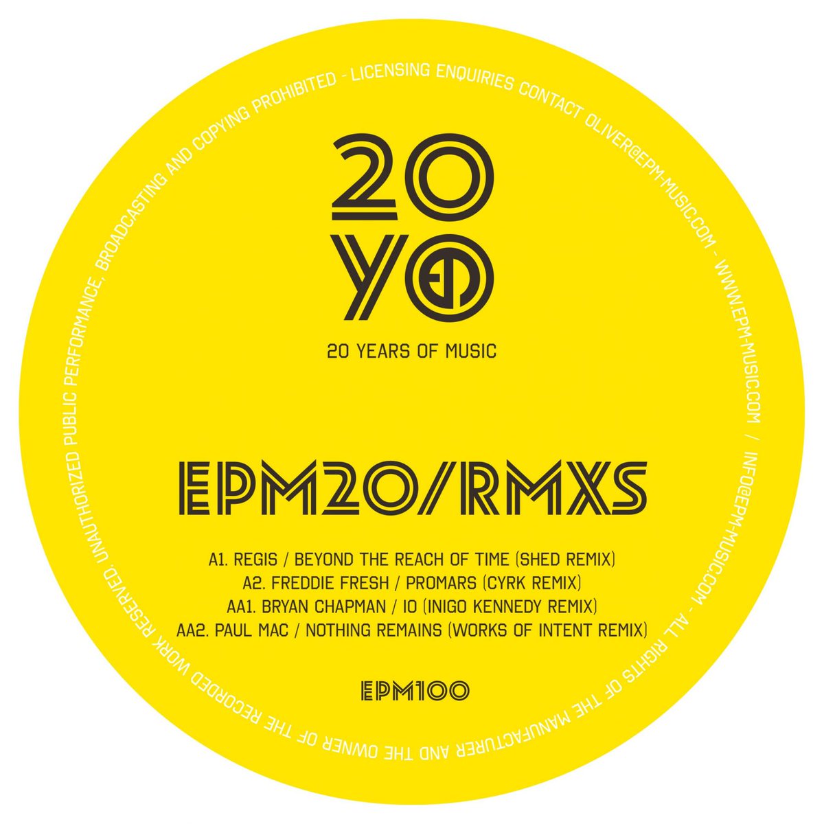 differentgroove's tweet photo. Various 'EPM20/RMXS'
#BryanChapman #CYRK #EPM100 #EPM20RMXS #EPM25V #Freddiefresh #InigoKennedy #paulmac #Regis #Shed #WorksOfIntent https://t.co/6ltvwzkPgT