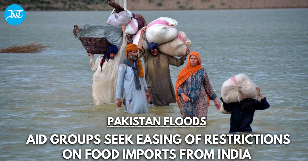 khaleejtimes's tweet photo. #PakistanFloods: "More than one international agency has approached the government to allow them to bring food items from #India through the #landborder," FM @MiftahIsmail said in a Twitter post

https://t.co/RQOQw3rard

#FloodsInPakistan2022 #pakistanfloodsappeal #foodimport https://t.co/DUPLU2F4NO