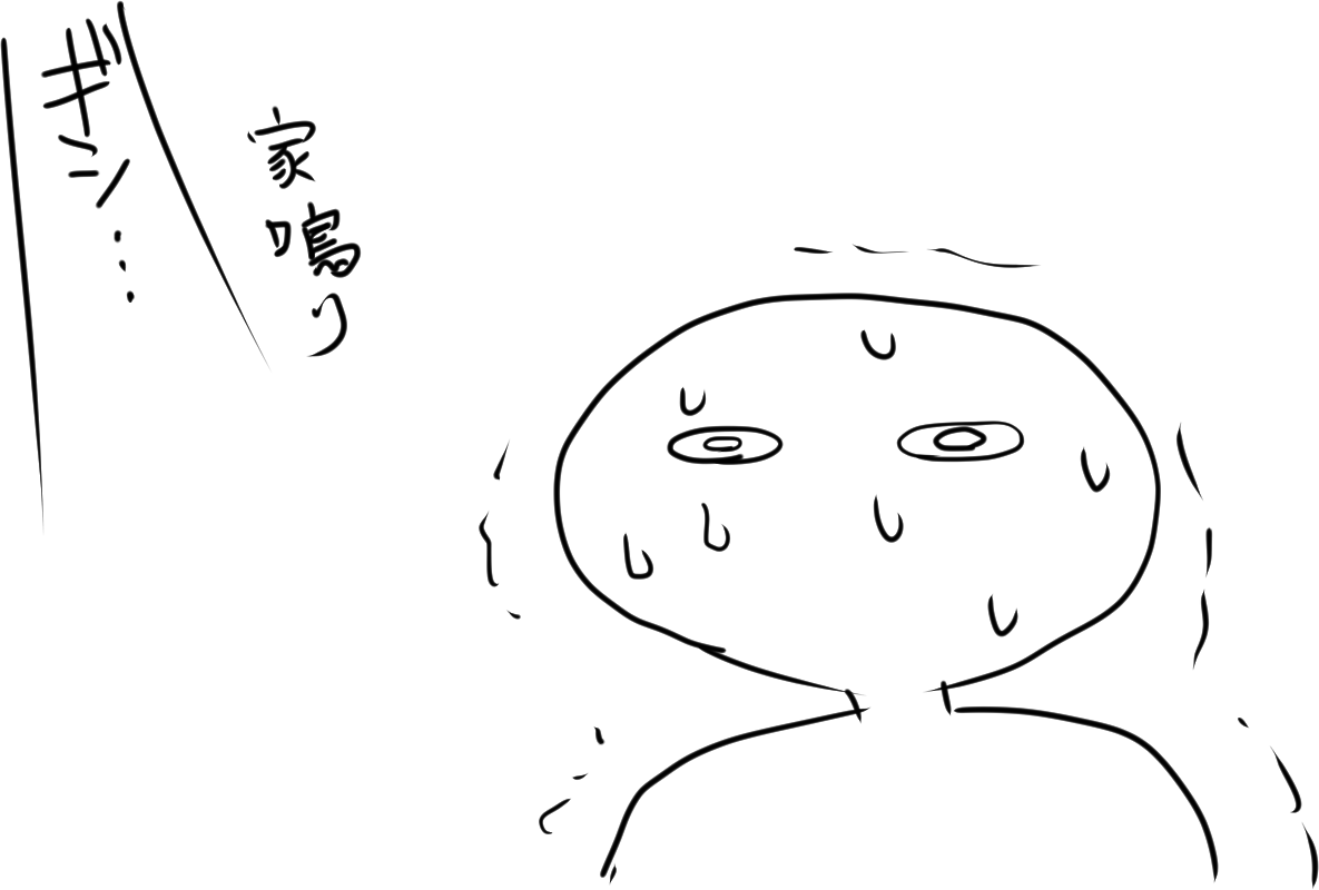 怖い話読んだ後は家鳴りすら怖い 