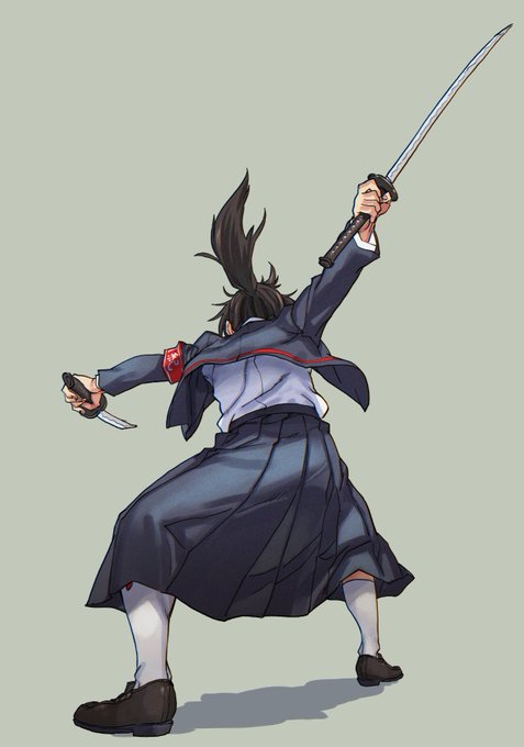 二刀を使う風紀委員 