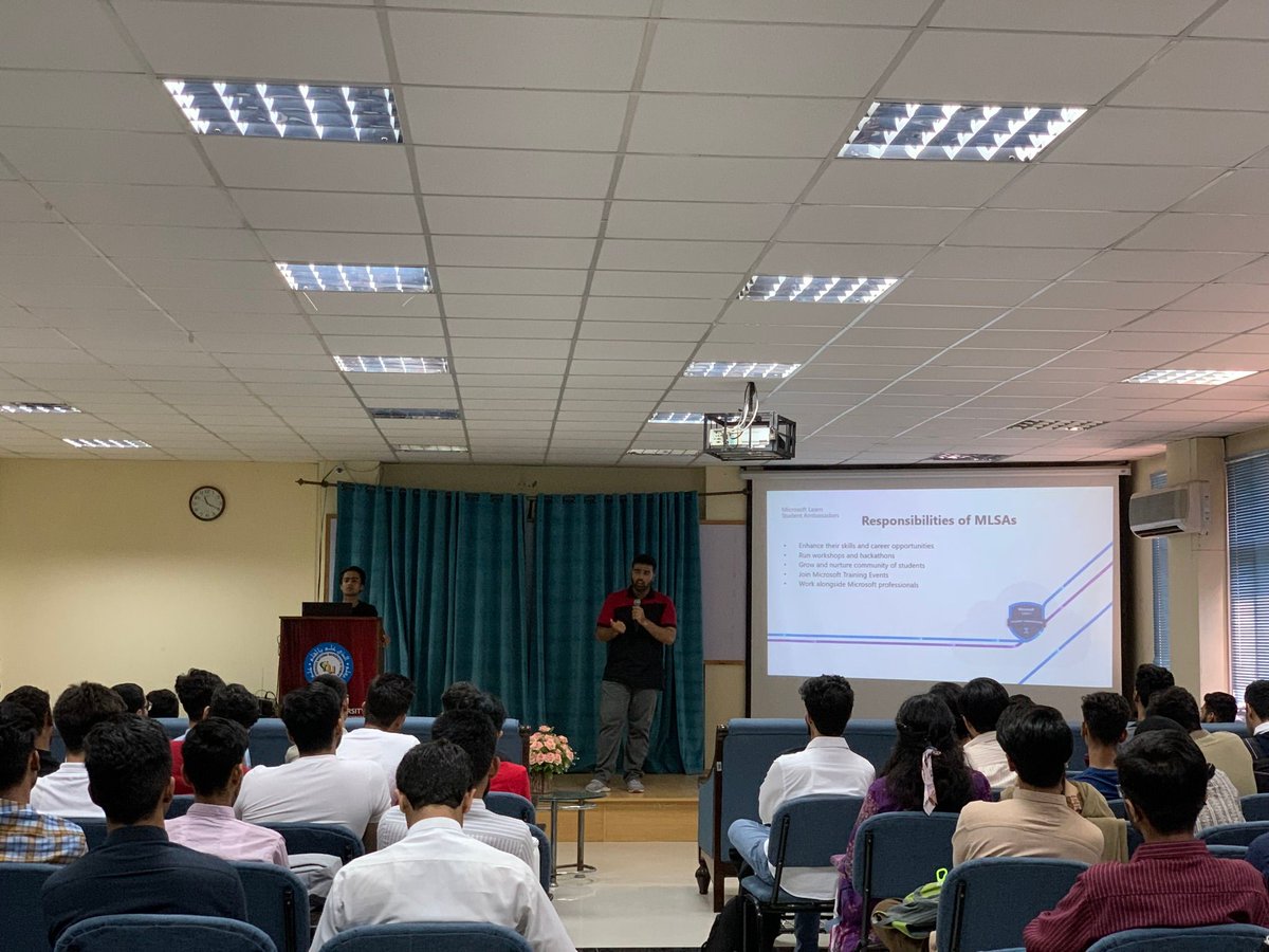 fastpwrofficial's tweet photo. Microsoft Learn Student Ambassadors Society of Peshawar Campus arranged an Introductory session with the newbies on August 31, 2022. Where all of them had interactive and fun ice-breaking activities.
#microsoftstudentsociety #FASTPWR #fastlane #fastnucespwr #keepgrowing https://t.co/3uipJs2OPy