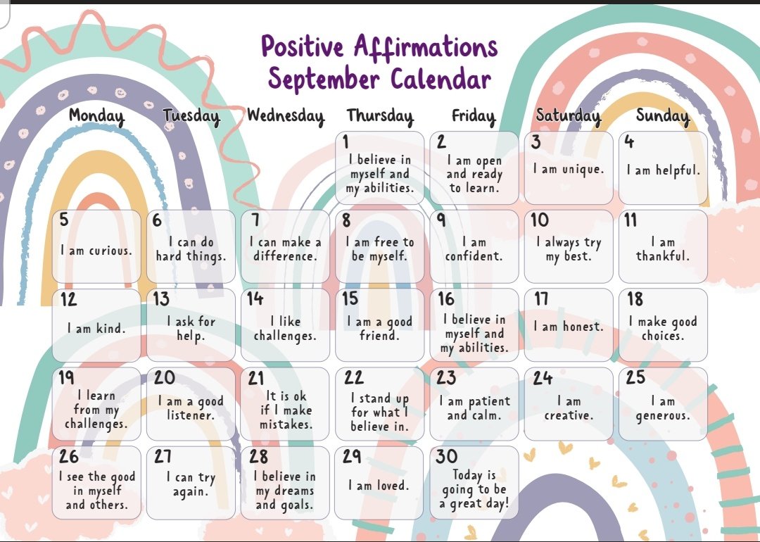 MissPatel_AMPA's tweet photo. Loving the new muted rainbow collection from @TwinklKS1 @twinklresources
One of my favourites has got to be these positive september affirmations calender. Great way to start the academic year!
@AbbeyMead_TMET
#twinkl #resources #positive #Affirmation #backtoschool https://t.co/SjHa8gAzev