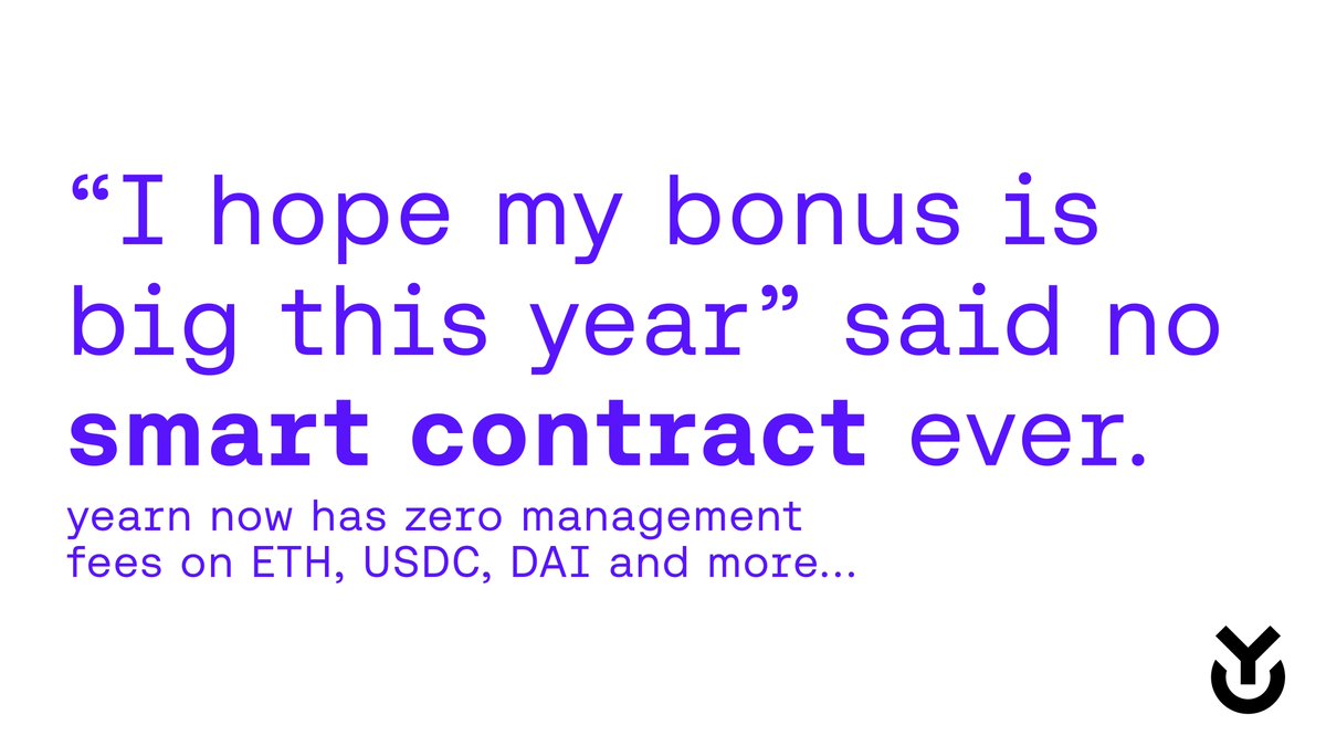 Fee lovers, look away now. 

We’re cutting management fees on key vaults like ETH, USDC, DAI, and more. 

Cutting fees is part of a longer term product vision to keep building innovative automated products that focus on performance. At least until the smart contracts unionise.