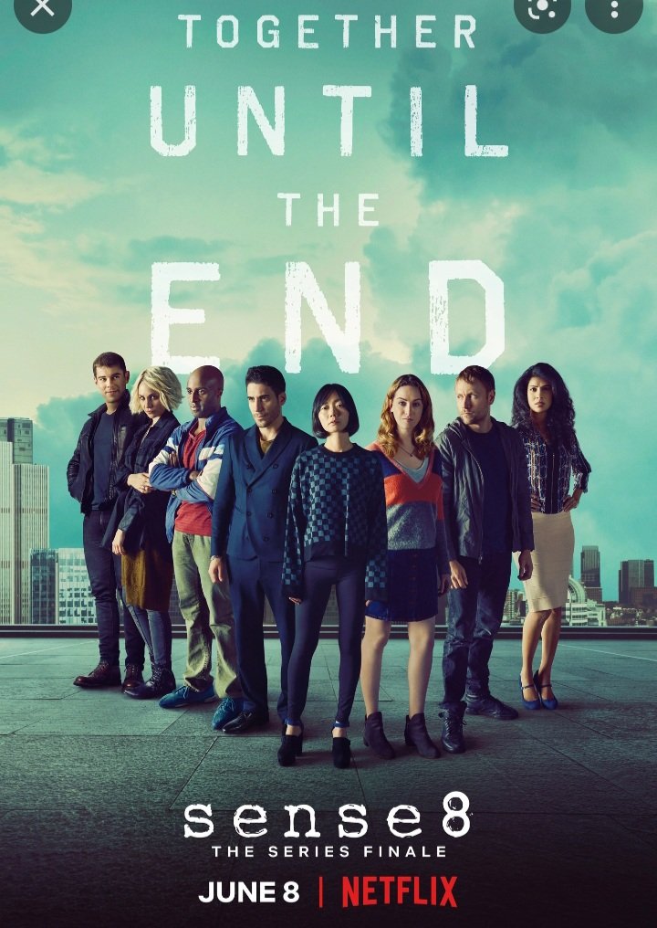 bevng1971's tweet photo. Quite enjoyed this series #sense8 on #netflix . Sadly, only 2 seasons. Thankfully, at least theres an ending(not like viewers are left hanging and the series gets cancelled, i hate that!) https://t.co/s8H4Coo3mf