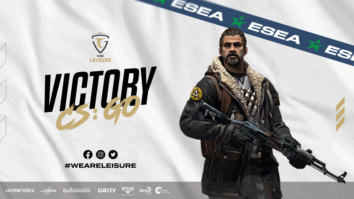 Auch #CSGO konnte gestern Abend einen Sieg holen! 

🆚 @EsportsISO
✅ 16:14

<a href="/getCSGO/">get</a> <a href="/MpMurdockCSGO/">Marlon Peitz</a> <a href="/neviZCSGO/">Yannik Baumhöfner</a> <a href="/d1cer_cs/">d1cer</a> @gimpencs <a href="/cs_oddo/">Franz Geiger</a> <a href="/Saltigan/">Saltigan</a> 

#weareleisure 

powered by:
@urage_gaming <a href="/AerocoolGlobal/">Aerocool</a> <a href="/wwwultraforcede/">Ultron - Ultraforce</a> <a href="/ORITYgg/">ORITY</a> @nitrado <a href="/TKtrendkonzept/">ESport Merch</a>