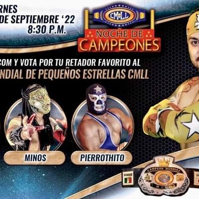 u_cmll's tweet photo. SEGUIMOS ADELANTE COMO DEBE DE SER DE OTRO NIVEEEEEEEEEL A Y NO SE LES OLVIDE VOTAR POR UN SERVIDOR VAMOS POR ESE CAMPEONATO.
#CMLL
#ESCUELAUGUERRERO
#MINEROS #65
#COLMORELOS
#DE8A10PM
#LUNESMIERCOLESJUEVES
#CHINGOOOON
#UltimoDragoncito https://t.co/aYbsAc18u5