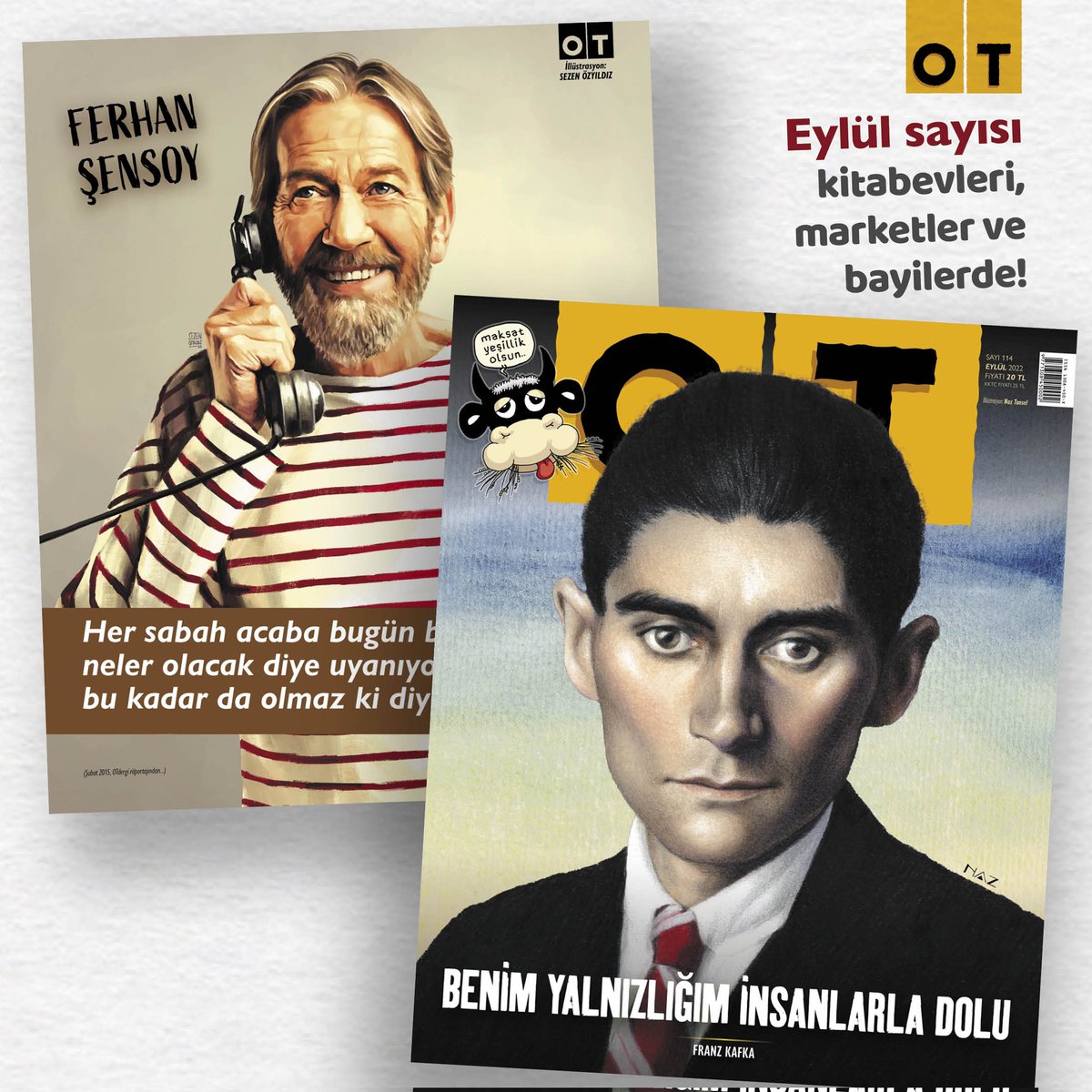 Benim yalnızlığım insanlarla dolu. #FranzKafka

#Eylül sayımız çıktı! 📚 #OTdergi