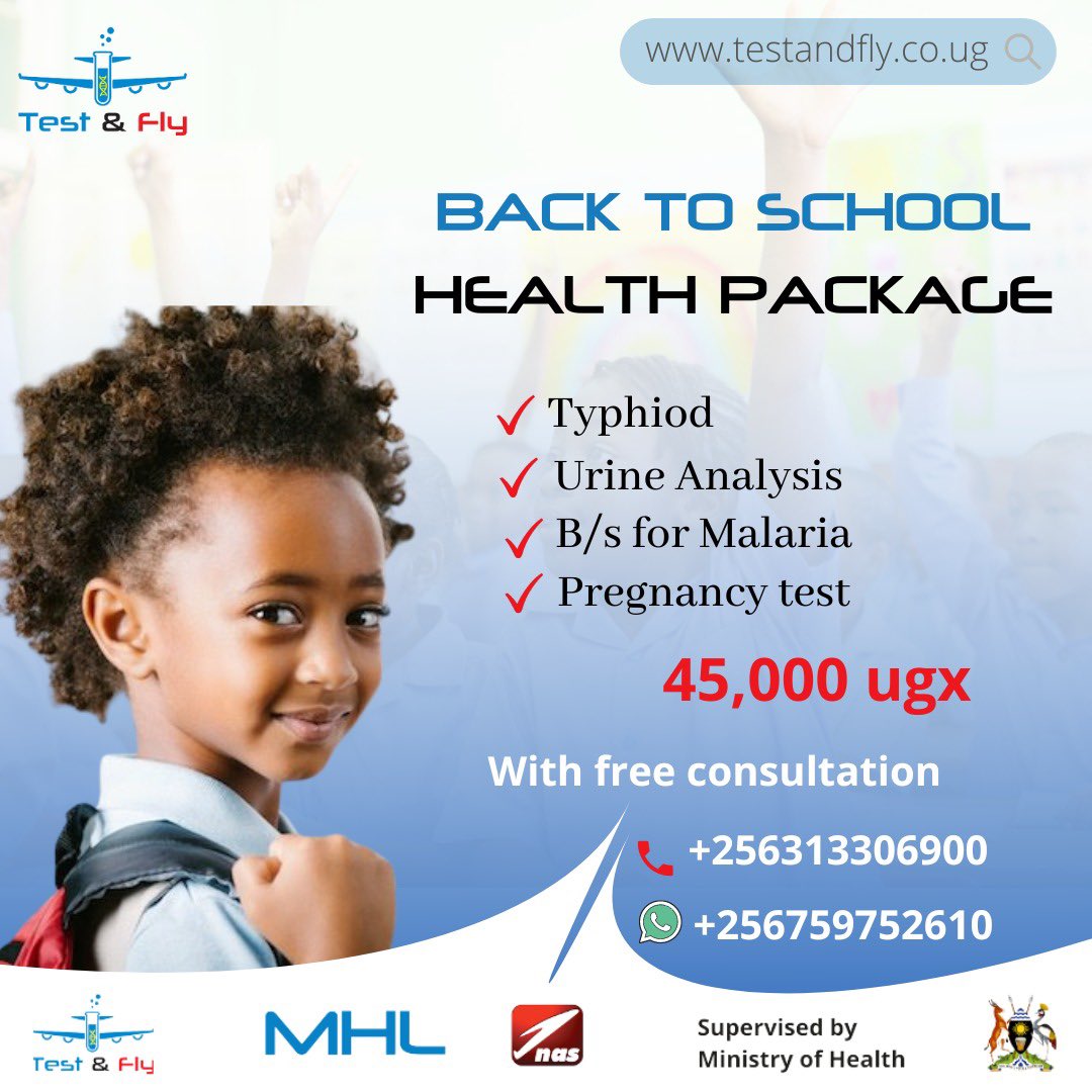 testandfly's tweet image. Back to school health package…..bring your children for check up before they report to school. 

#TestAndFly