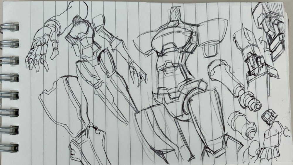 001//散歩しながら落書き/影の下にベンチがあれば座って落書き..首振りが気になって小さなノートをざっと目の高さまで上げて落書き 