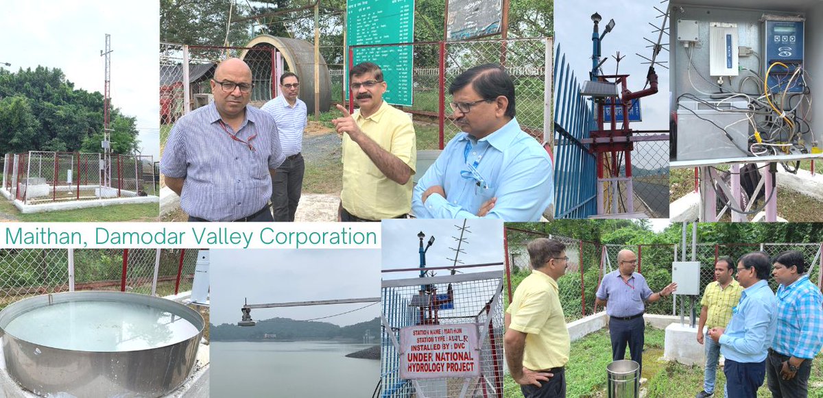 NHPConnect's tweet photo. #Visit by Joint Secretary, MoJS on the Automatic Weather Station(#AWS),Automatic RainGauge (#ARG)& Automatic Water Level Recorder(#AWLR)site on 1.09.22 at #Maithon #DVC(DamodarValley Corporation)
#NationalHydrologyProject #Data
@PIBWater @PIB_India @MoJSDoWRRDGR @CWCOfficial_GoI https://t.co/rboB0ddxyL