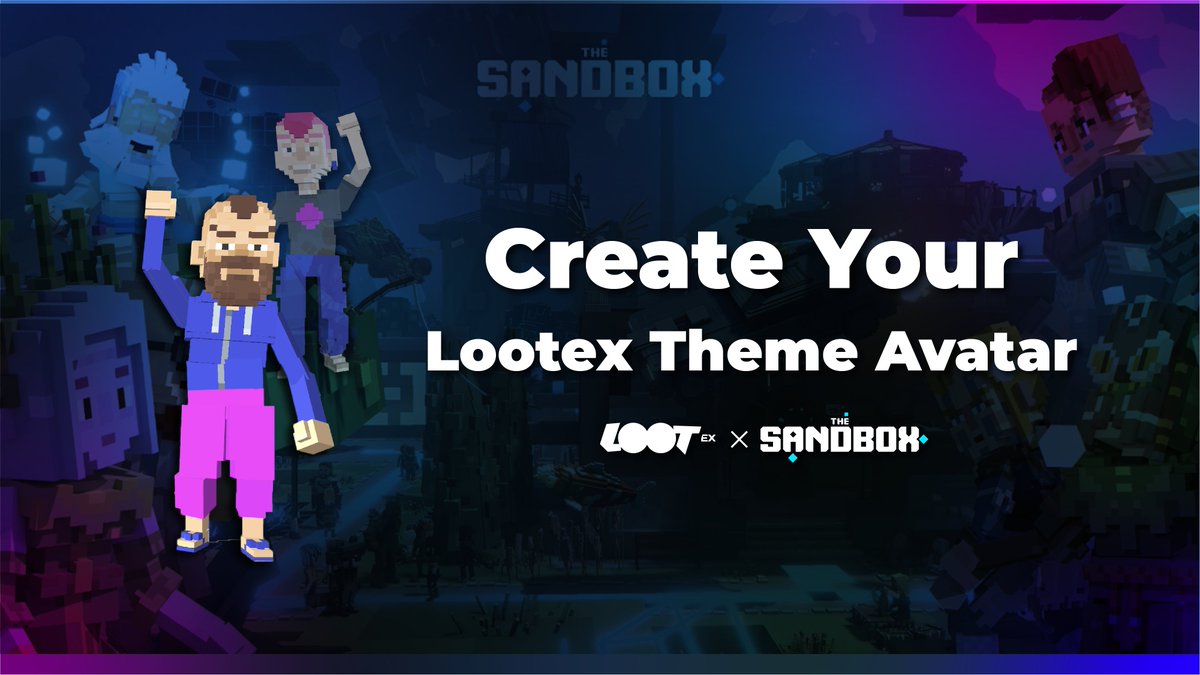 LootexIO's tweet photo. 💰50 SAND #giveaway💰

Like, Retweet, &amp; Share a screenshot of your #Lootex Themed Avatar within @TheSandboxGame #metaverse underneath this thread

How to participate:
https://t.co/EVuxCvXcUJ

More chances to win an Alpha Pass:
Verify Avatar Event on Gleam
https://t.co/JhtddIetkW https://t.co/N5YxeeylgC
