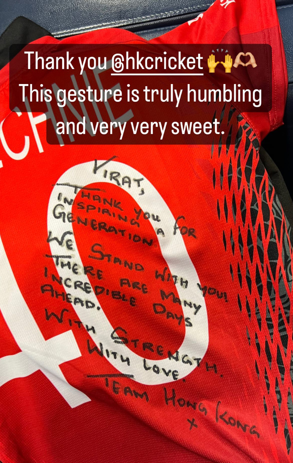 Asia Cup 2022: Hong Kong gifts Virat Kohli team jersey, shares heartwarming message