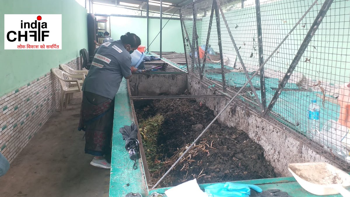 IndiaCHF's tweet photo. CHF India Foundation implements SECO Swachh Koregaon Bhima Abiyan (Since 2016) on Waste Management with community and Koregaon Bhima Gram Panchayat participation#Door to Door waste collection#Wet waste segregation process_#Wet waste composting process https://t.co/o1FV4xdp0R