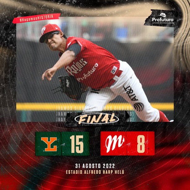 EsTiempoDeBeis's tweet photo. #EsTiempoDeBeisbol y de comentar que los @leonesdeyucatan empataron la #FinalDelSur 1-1, al vencer a @DiablosRojosMX por pizarra de 15-8. PG Hunter Cervenka. PD Bernardo Flores Jr.
Yadir Drake de 5-2 y 4 CP 1 CA
https://t.co/5aYZyWOrdw https://t.co/TtTmFLq8Uo