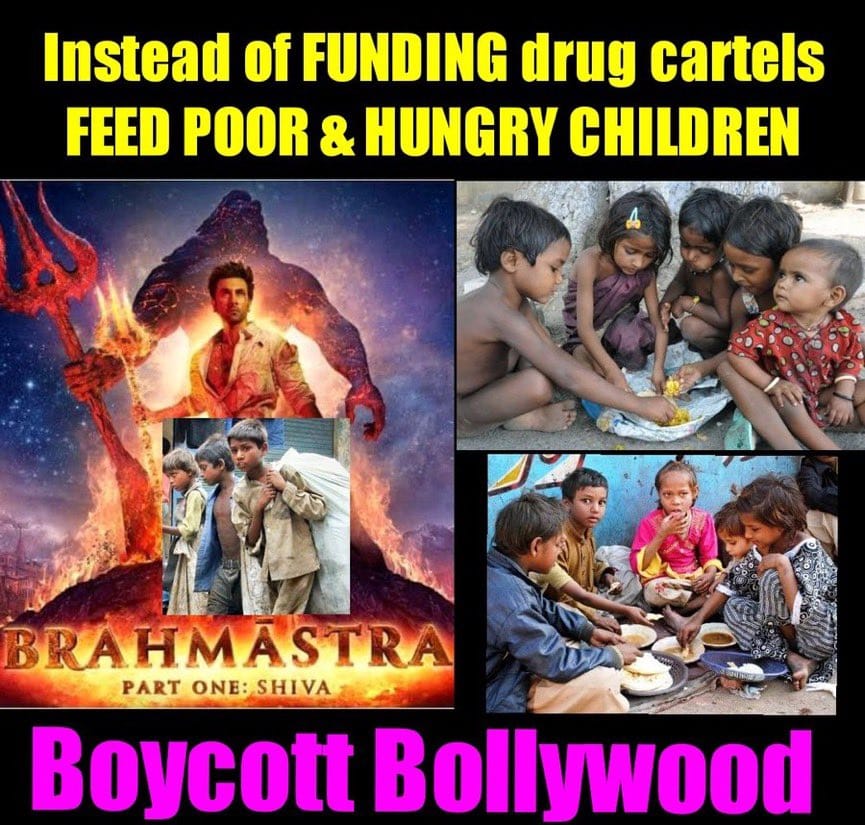 AlkeshAmin912's tweet photo. Let's together #BoycottBramhashtra 

Don't spend time and money on this Bollywood movies 👈

SSRCase Xposed BW Underbelly
#BoycottBollywood https://t.co/i7TrkgT8sG