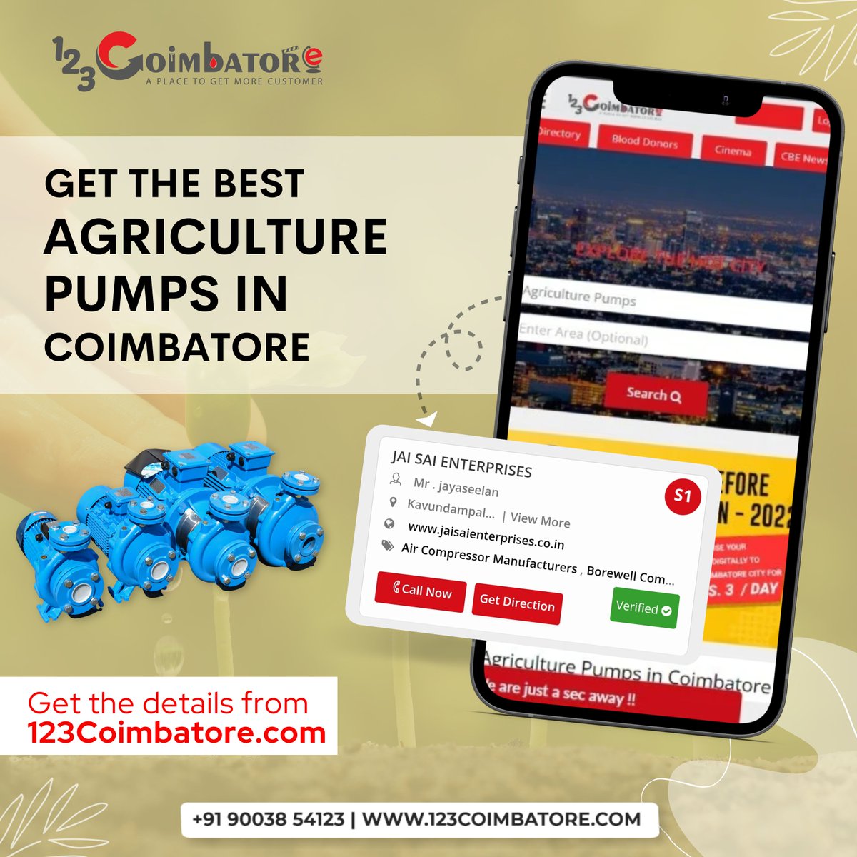 123coimbatore's tweet photo. Agriculture Pumps.....
#123coimbatore #agriculture #pumps #coimbatore #incoimbatore #enterprise #enterprises https://t.co/mgGhBeSwrp