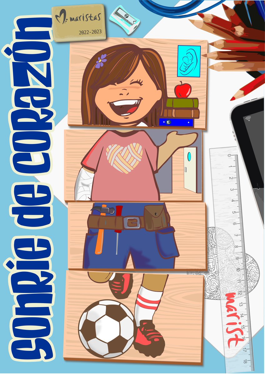 Comenzamos hoy nuevo curso con el lema #SonríeDeCorazón, una llamada a la esperanza y la profundidad de vida.Como nos dice el papa:“Nuestra alegría cristiana bebe de la fuente del corazón rebosante de Jesús”(E.G.5)
Ojalá se diga de nosotros este año: mirad cómo sonríen
#SONRÍE 😃