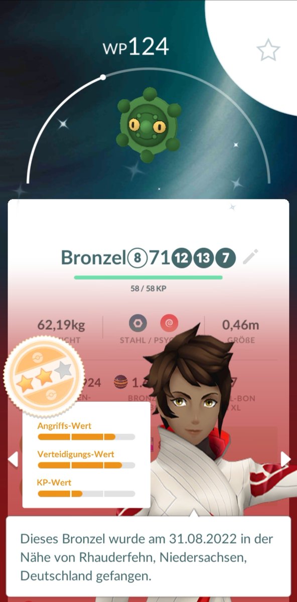 Spayjo's tweet photo. Guten Morgen Twelt 🤠🥳 wir wollen mein sechstes Shiny Bronzel ja nicht untergehen lassen 🤣🙈🤠🥳
#ShinyCheck #klicker #ausmisten #PokemonGO #shiny #schillernd https://t.co/xA1gQSK1ea