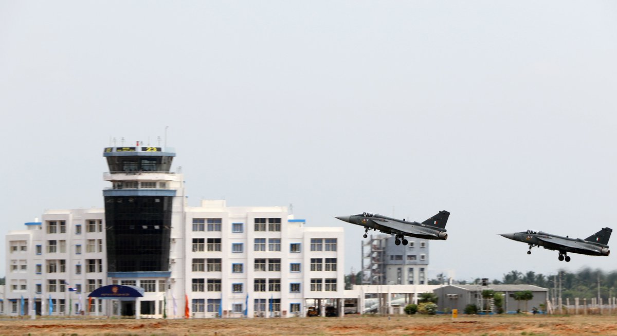 IamRajat_Pandit's tweet photo. While #Tejas1 was designed to replace obsolete MiG-21s, #Tejas2 will succeed Mirage-2000s, Jaguars & MiG-29s. #Tejas1 primarily meant for air defence, while Medium-weight #Tejas2 fighter, with its heavy standoff weapons, will be for offensive operations into enemy territory. https://t.co/GJJqrD8fgv