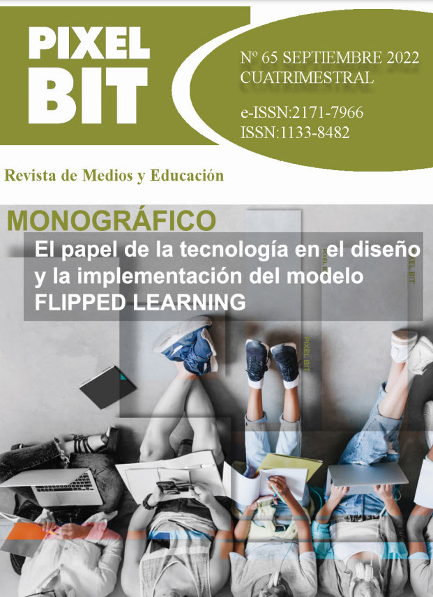 🔝🔝Número 65. Septiembre (2022).  

🔄 🖥️Monográfico. El papel de la tecnología en el diseño e implementación del modelo Flipped Learning.

📗 revistapixelbit.com