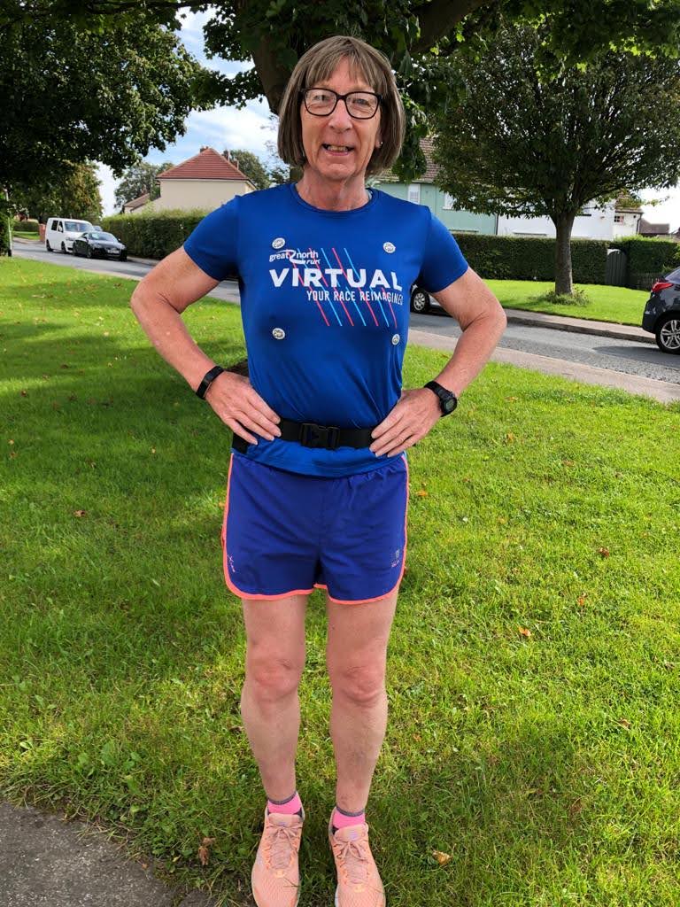 Our brilliant friend Katie is running the Great North Run @great_run raising money for our charity Out Together, to support more older LGBTQ+ people in West Yorkshire. If you'd like to support Katie, you can donate at justgiving.com/fundraising/ka… #lgbtq #lgbtqia #greatnorthrun