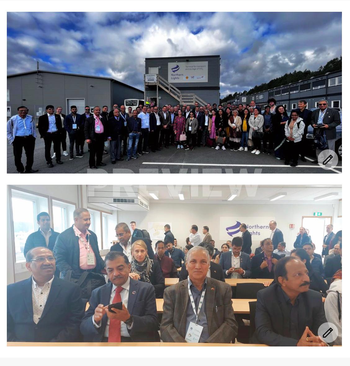 The PHDCCI delegation, led by Mr. Alok Shriram, the former President of the PHDCCI, and Dr. J.P. Gupta, Chair of the PHDCCI's Environment Committee, along with other delegates, visited Northern Light - the world's first comprehensive carbon capture and storage project in Bergen.