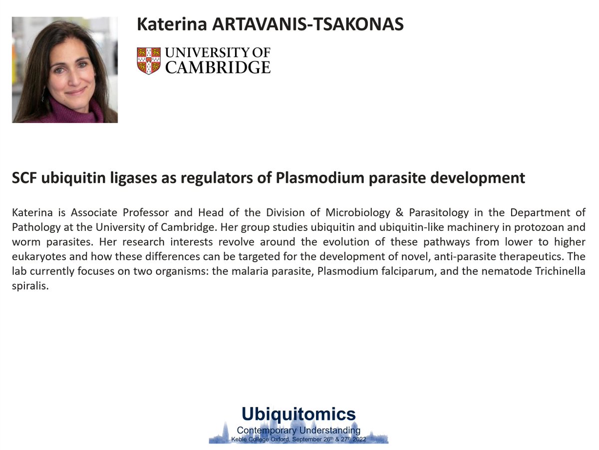 Oxford Ubiquitomics Symposium 2022 tweet media
