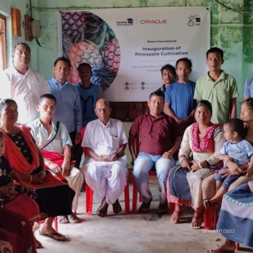 Sewa_Intl's tweet photo. We are marking a new milestone in the journey of Queen #Pineapple farming project as we celebrate 25 years of Sewa.
The "Queen" variety of pineapple from Tripura was accorded the geographical indication (#GI) label.
#SewaInternational #GeographicalIndicator #QueenPineapple https://t.co/OtjwYNYDbR