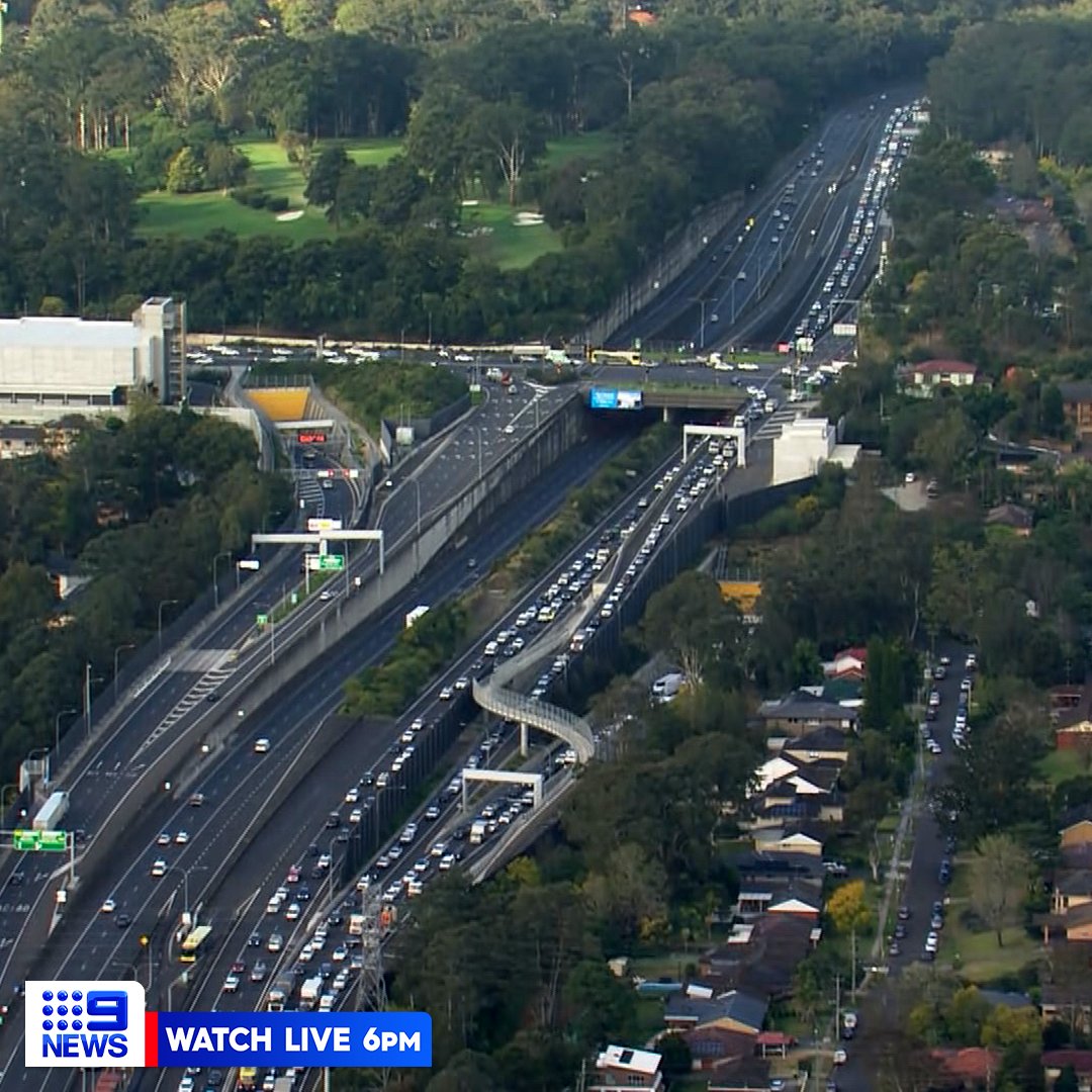 9NewsSyd's tweet photo. There are traffic delays on the M2 at #Beecroft following a multi-vehicle crash this afternoon.

One person has sustained chest injuries while another is being treated for minor injuries.

All westbound lanes are now open, with motorists advised to allow extra travel time. #9News https://t.co/vQ3N5KuuSw