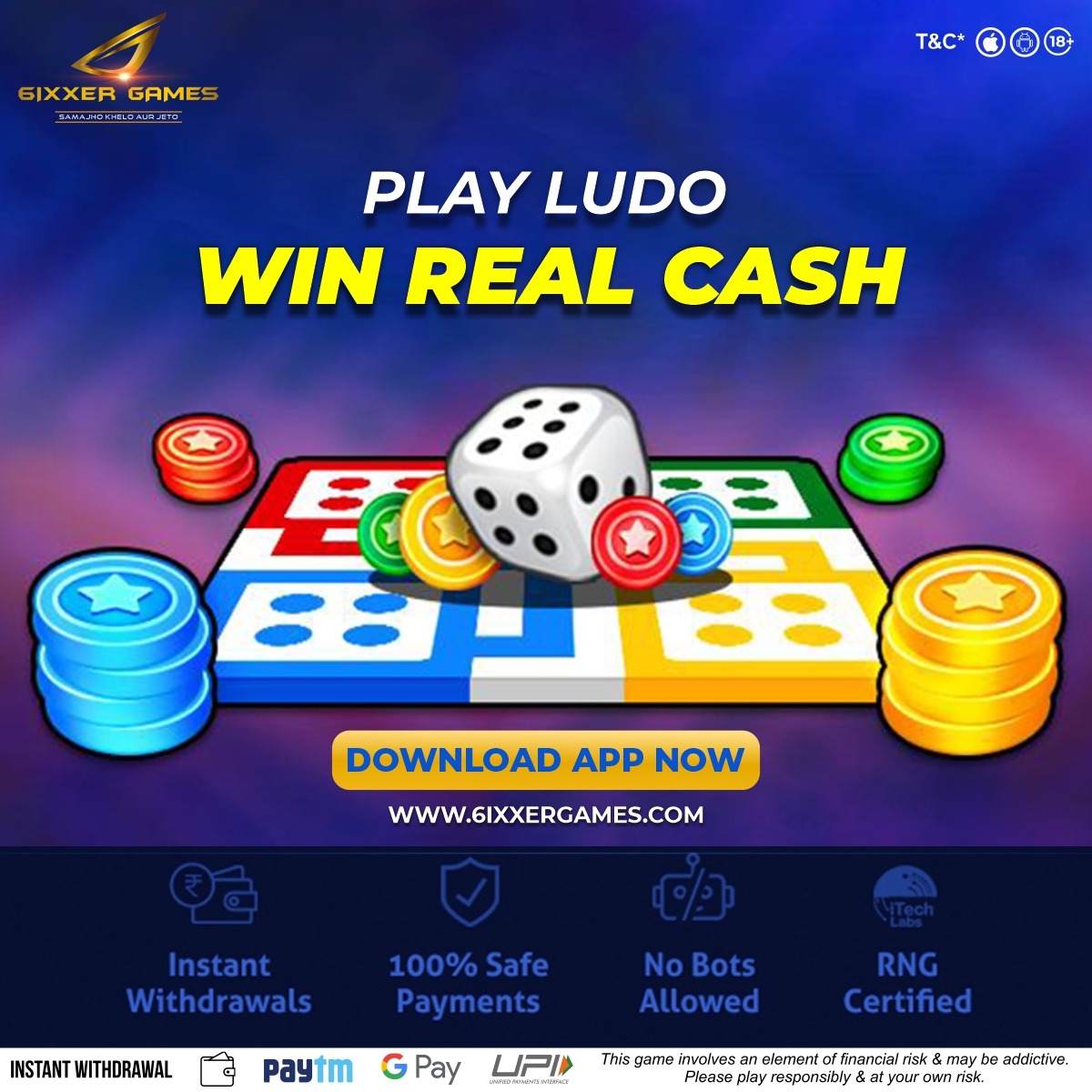 6ixxerApp's tweet photo. Ludo is a 2-4 player multiplayer board game, which is also available to be played online on 6ixxerGames App!!

✅Explore here 👉https://t.co/HLq9ja1RLD

#6ixxerGames #luno #ludoonline #OnlineGames #Onlinerummy #mobilegames #IndianRummy #CardGames #PlayGame #Exciting #offers https://t.co/ix4biMndmb