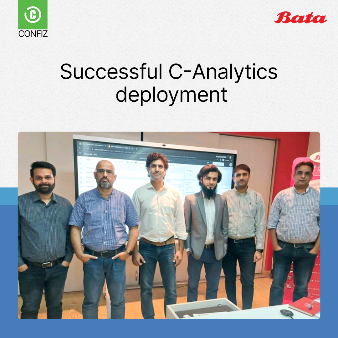 confiz's tweet photo. We're delighted to announce the successful deployment of C-Analytics for Bata Group. A big shout-out to the project team for making this happen and bringing yet another win to celebrate. 

#Confiz #CAnalytics #BataGroup #ProjectDelivery #Retail #Digital #Microsoft #Analytics https://t.co/2tfGP93aTZ