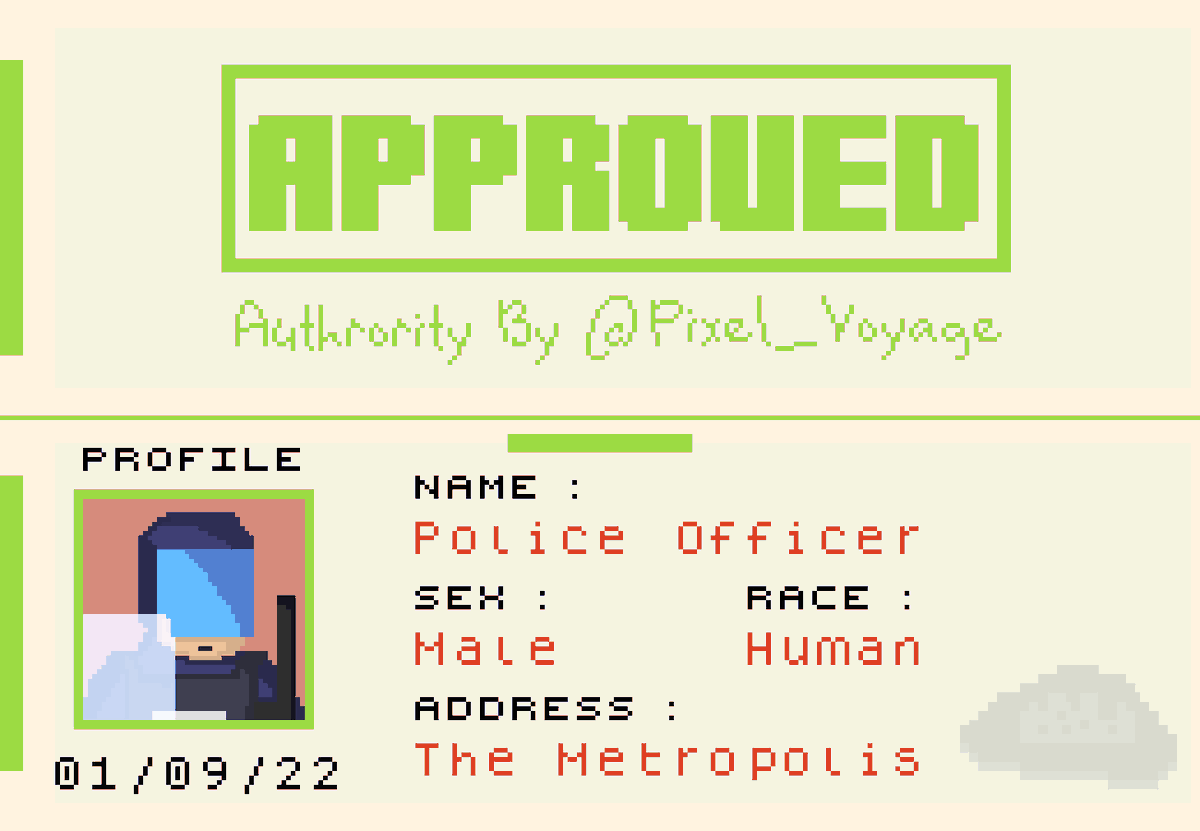 Pixel_Voyage's tweet photo. Card sold! Thanks to @DUCKPARTYNFT  , I hope you like him, He is police officer on this island, if you have something wrong you can ask him for help, oh but one thing if you have problem with someone that hard to deal with you must...give him something if you know what I mean... https://t.co/Kbb6l56GkV