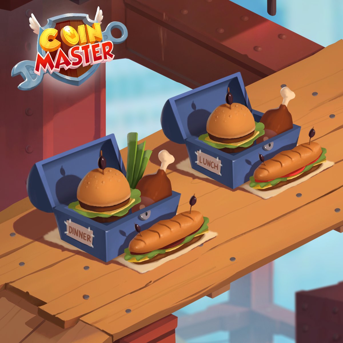 CoinMasterGame's tweet photo. Gouda luck with this one Vikings! 🥪 You could grab 𝟏,𝟎𝟎𝟎 𝐒𝐏𝐈𝐍𝐒 if you can tell us how many differences there are between these two lunch boxes! 5 or 3?🍅 🥬

Hungry? 🍽️ Play now! 👉 https://t.co/CiiioMuf3i https://t.co/w0wRyuKqoD