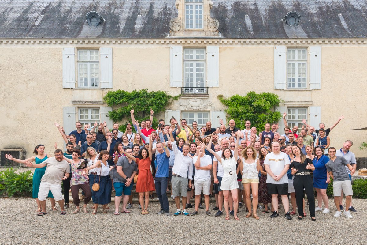 TerangaSoftware's tweet photo. C'est officiellement la reprise pour nos 100 collaborateurs plus motivés que jamais 💪 ! Comme chaque été depuis 14 ans, les équipes en #télétravail toute l'année, ont eu plaisir à se retrouver durant 3 jours au Château de #Suduiraut à #Preignac.
Bonne #rentrée à tous 💼 ! https://t.co/dor6rQdBTg