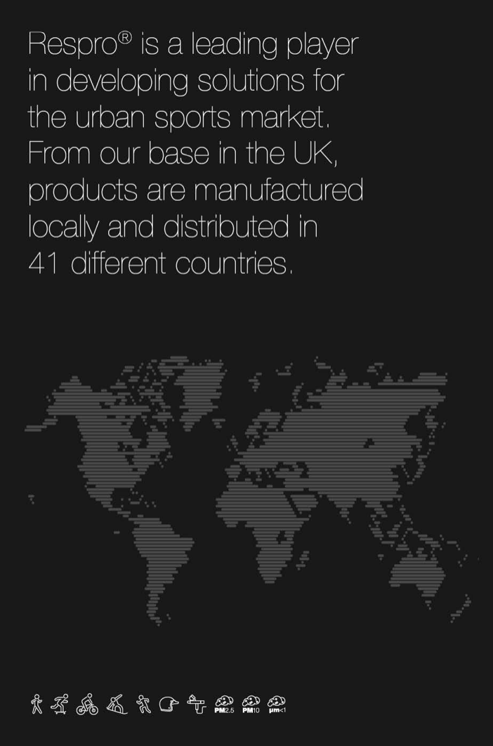ResproUK's tweet photo. Respro® Masks are manufactured in the UK and distributed in 41 different countries.
#respro #sports #sportsmask #ffp #AirPollution #cycling #running #world #MadeInTheUK https://t.co/2QbGGT7OUY