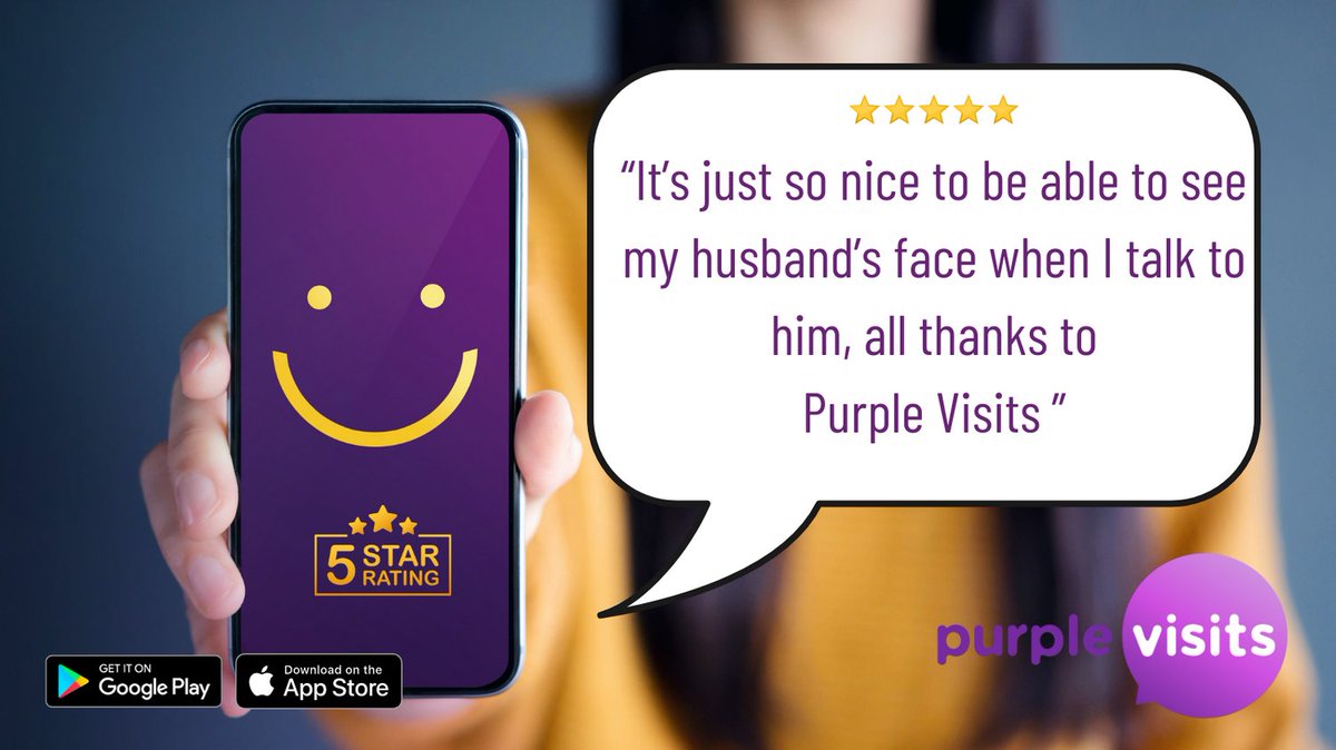 It makes all the difference to talk face to face. Thank you for your wonderful review 💜 #5starapp #purplevisits