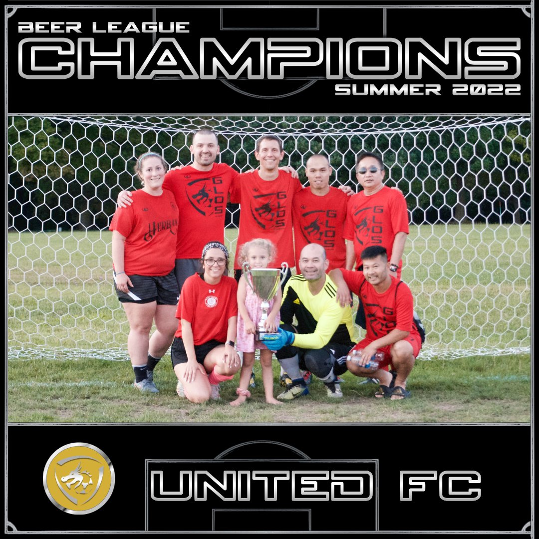 Congratulations to our Beer League | Summer 2022 Champions: United FC!

#GLOSchampions #GLOSMVP #GLOSMVK #GLOS #GLOSoccer #ForThePlayersByThePlayers #lansingsoccer #soccer #outdoorsoccer #recleaguesoccer #beerleaguesoccer #competitivesoccer #bestsoccer #fyp #minorityownedbusiness
