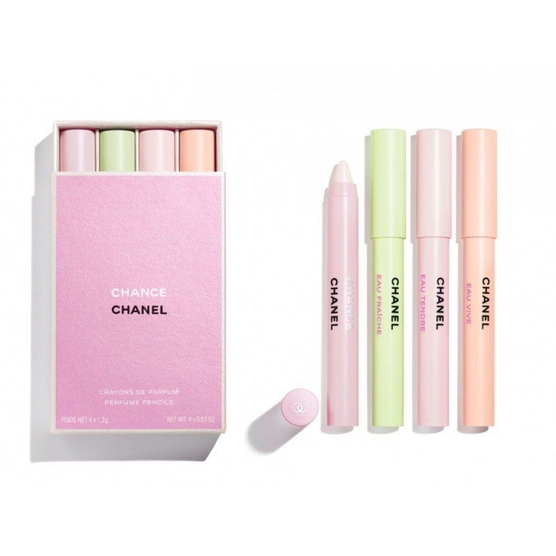 feral_collaps's tweet photo. @rdu1ya chance parfume crayons от chanel там в коробке за 500-600 рублей четыре карандаша один пахнет эвкалиптом второй бабушкиными духами третий мускусом и четвёртый мылом короче под любое настроение https://t.co/fOMd7XXdr5